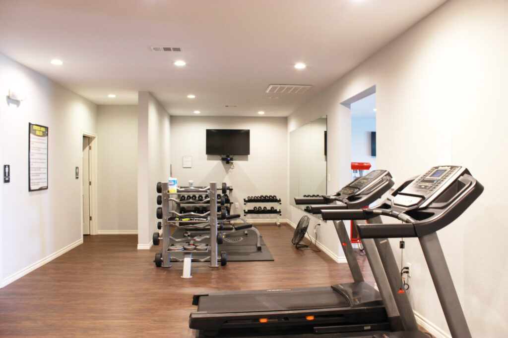 Image of the fitness center and gym at Port Arthur RV Resort