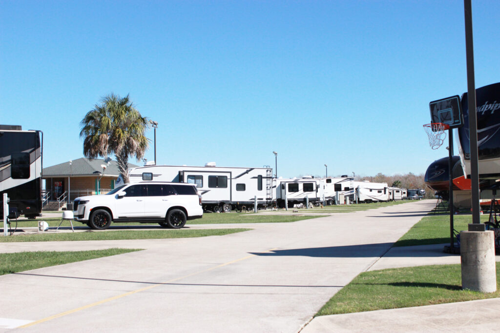 Concrete Pads and Streets at Port Arthur RV Resort